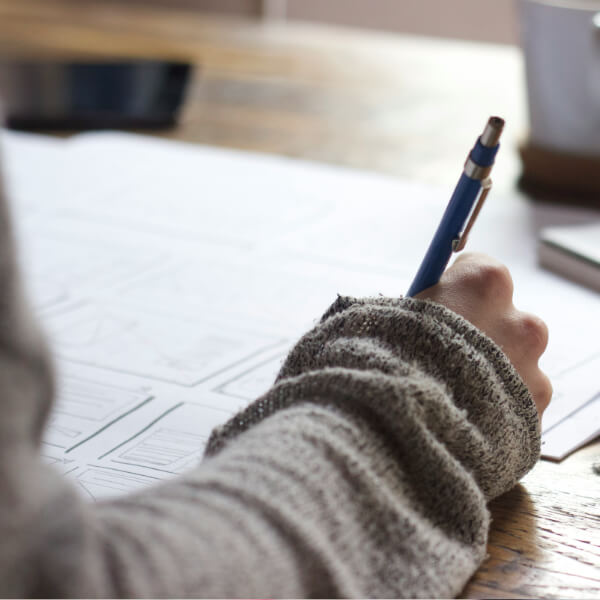 Person taking notes